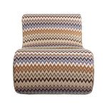 Virgola Multi-Color Zigzag Lounge Chair by Missoni Home