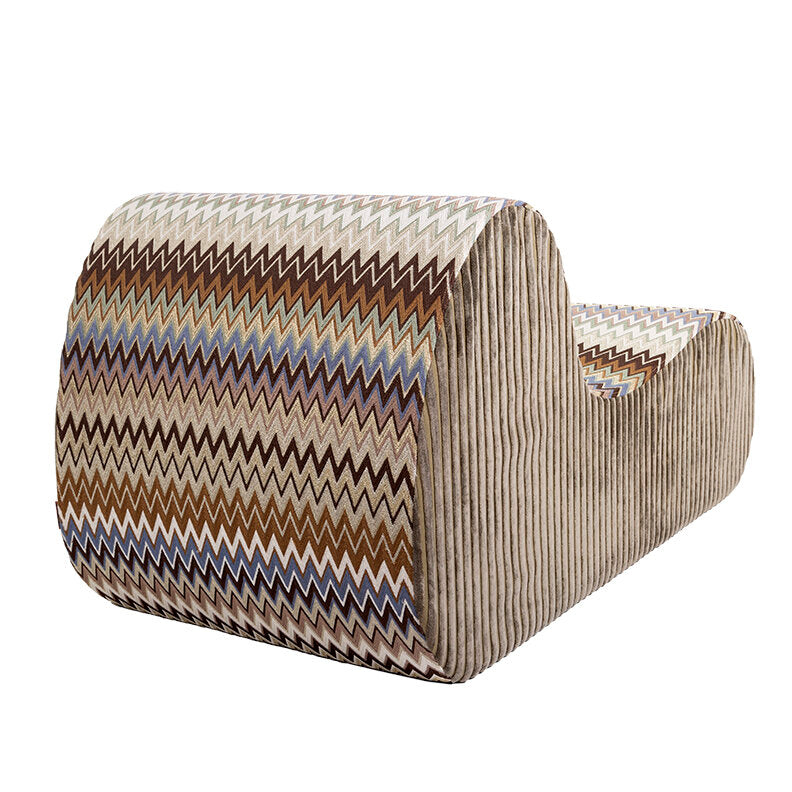 Virgola Multi-Color Zigzag Lounge Chair by Missoni Home