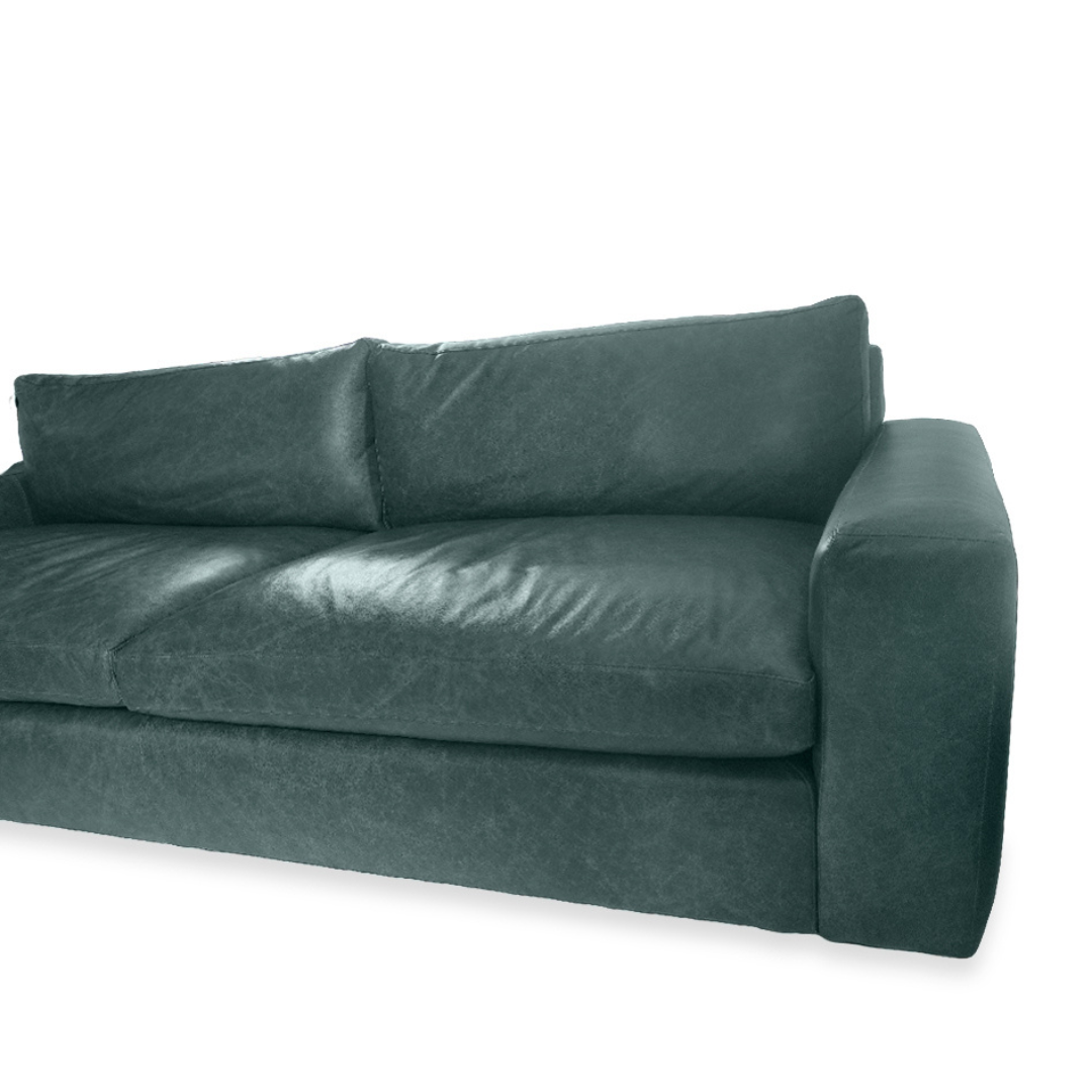 Arhaus Kipton Wide Arm Leather Sofa