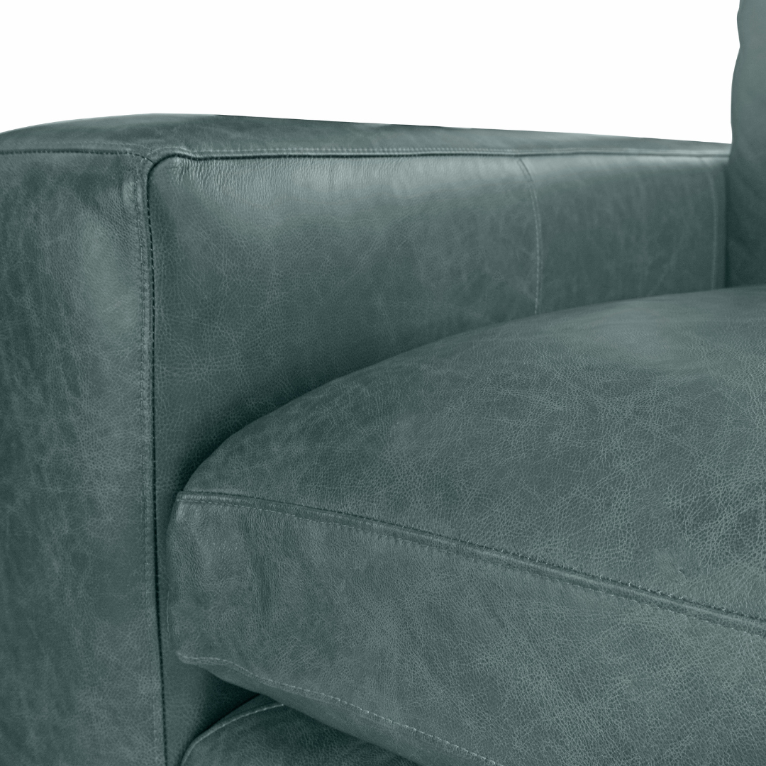 Arhaus Kipton Wide Arm Leather Sofa