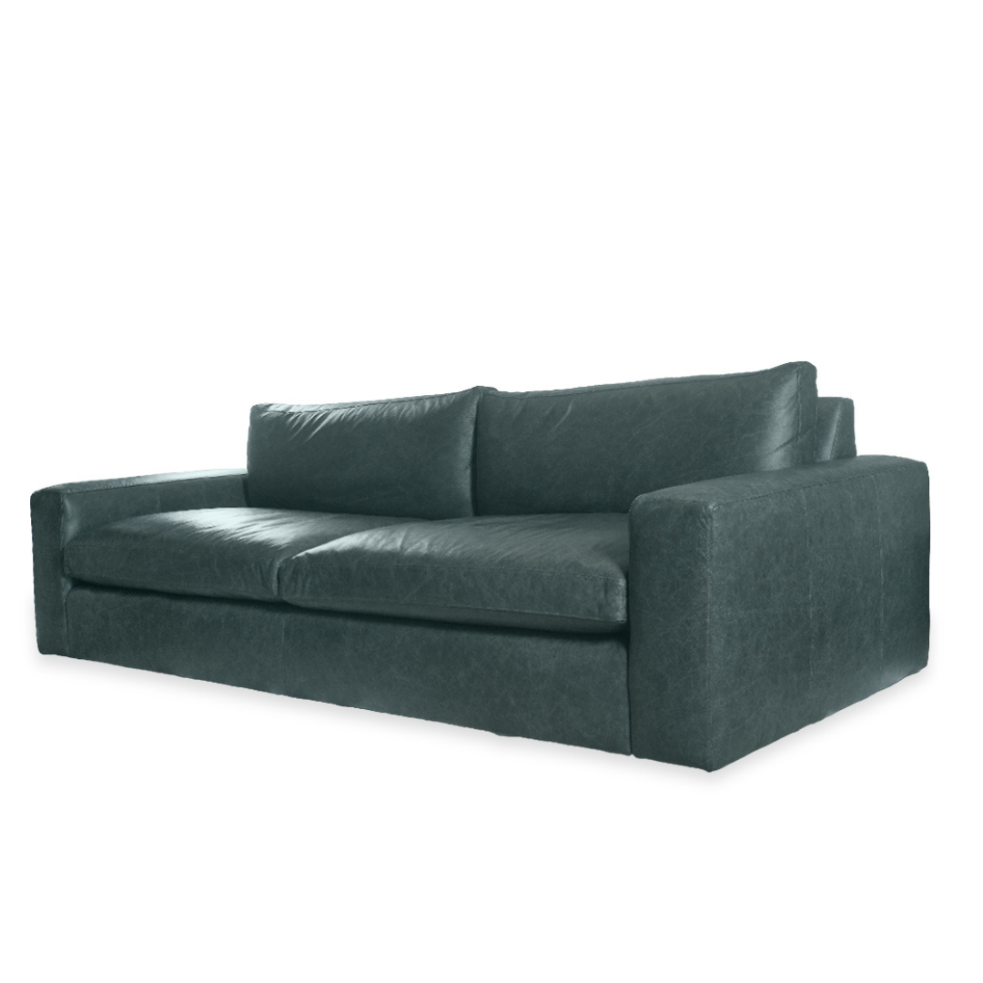 Arhaus Kipton Wide Arm Leather Sofa