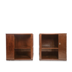 Rare Edward Wormley for Dunbar End Tables with Liquor Cabinets