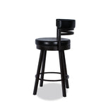 Amisco Link Swivel Leather Barstools, Set of 6