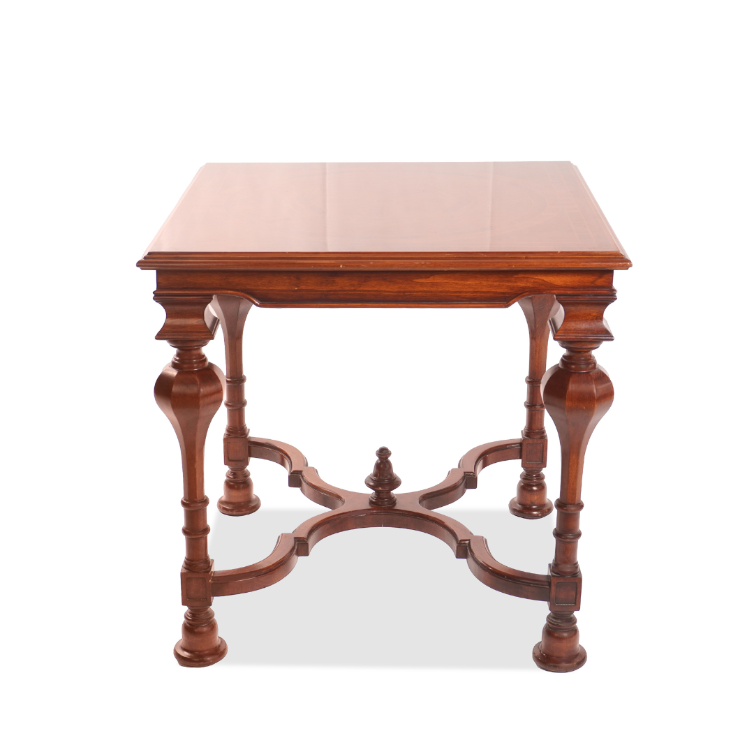 Antique French Inlaid Baroque and Marquetry Table