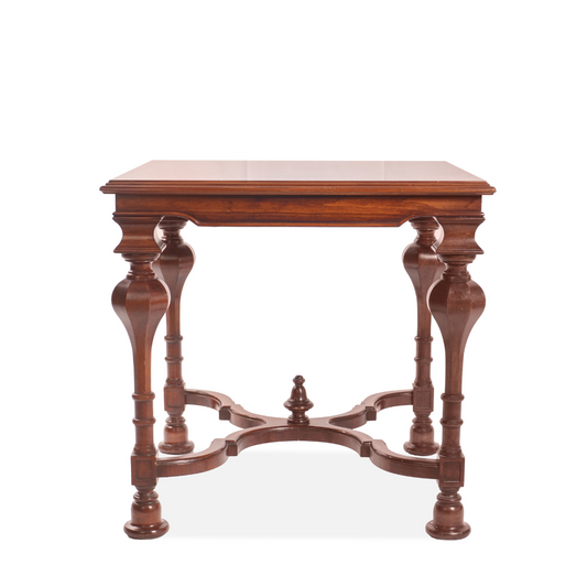 Antique French Inlaid Baroque and Marquetry Table