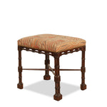 Antique Chippendale Style Mahogany Stool