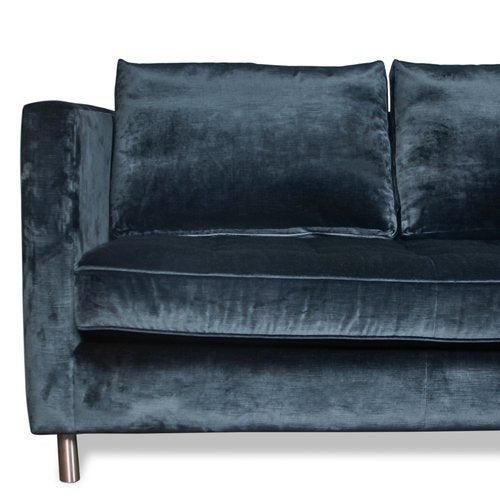 Avery Boardman Custom Sofa in Blue Velvet