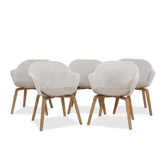 B&B Italia Antonio Citterio 14 Iuta Arm Chairs, Set of 5