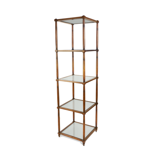Baker Furniture Cane Étagère Bookcase