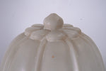 Carved Agra Style Marble Bookends or Paper Weight, Set of 2