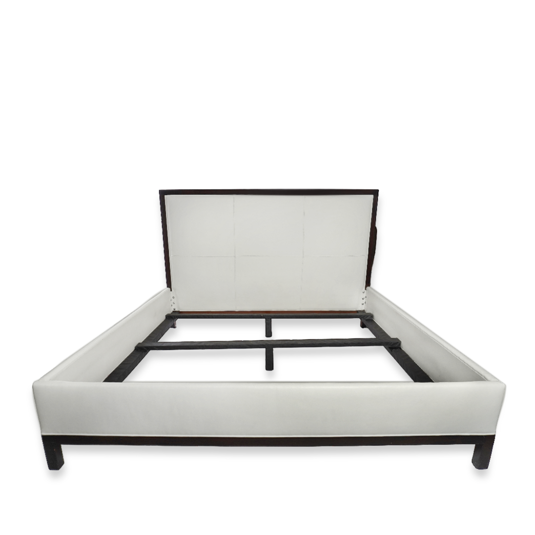 Custom NY Designer Leather King Size Bed Frame
