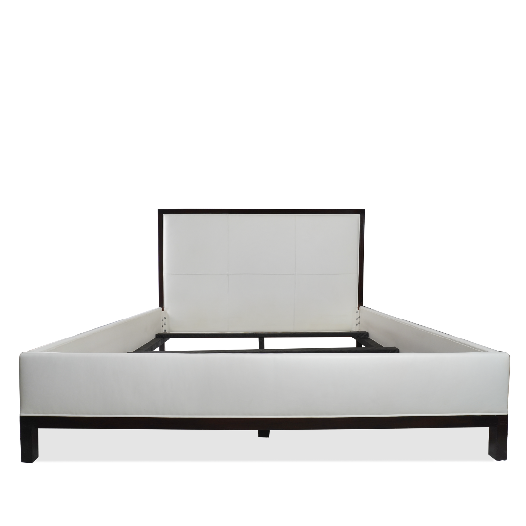 Custom NY Designer Leather King Size Bed Frame