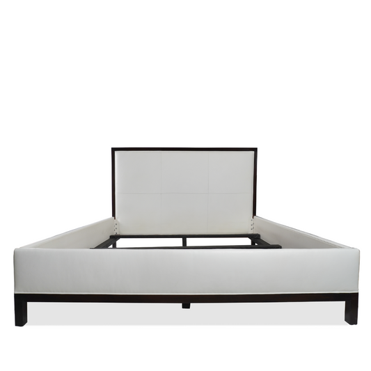 Custom NY Designer Leather King Size Bed Frame