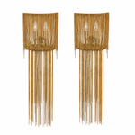 Clutch Modern Alee Large Sconce Staggered Draped Chain, Pair of