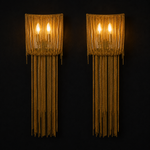 Clutch Modern Alee Large Sconce Staggered Draped Chain, Pair of