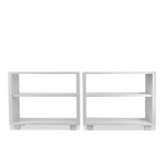 Contemporary NYC Custom Bookcases, Pair of