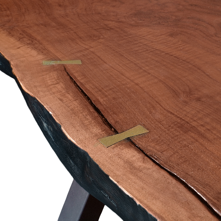 Custom 16 Feet Double Slab Claro Walnut with Cantilever Base Table - George Nakashima Inspired
