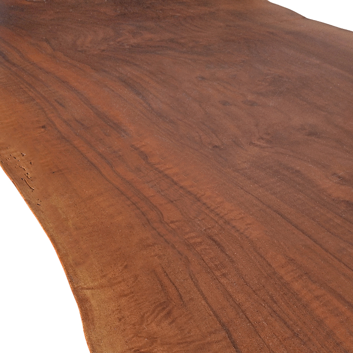 Custom 16 Feet Double Slab Claro Walnut with Cantilever Base Table - George Nakashima Inspired