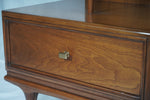 Kent Coffey Continental Mid-Century Walnut Nightstand, Pair of