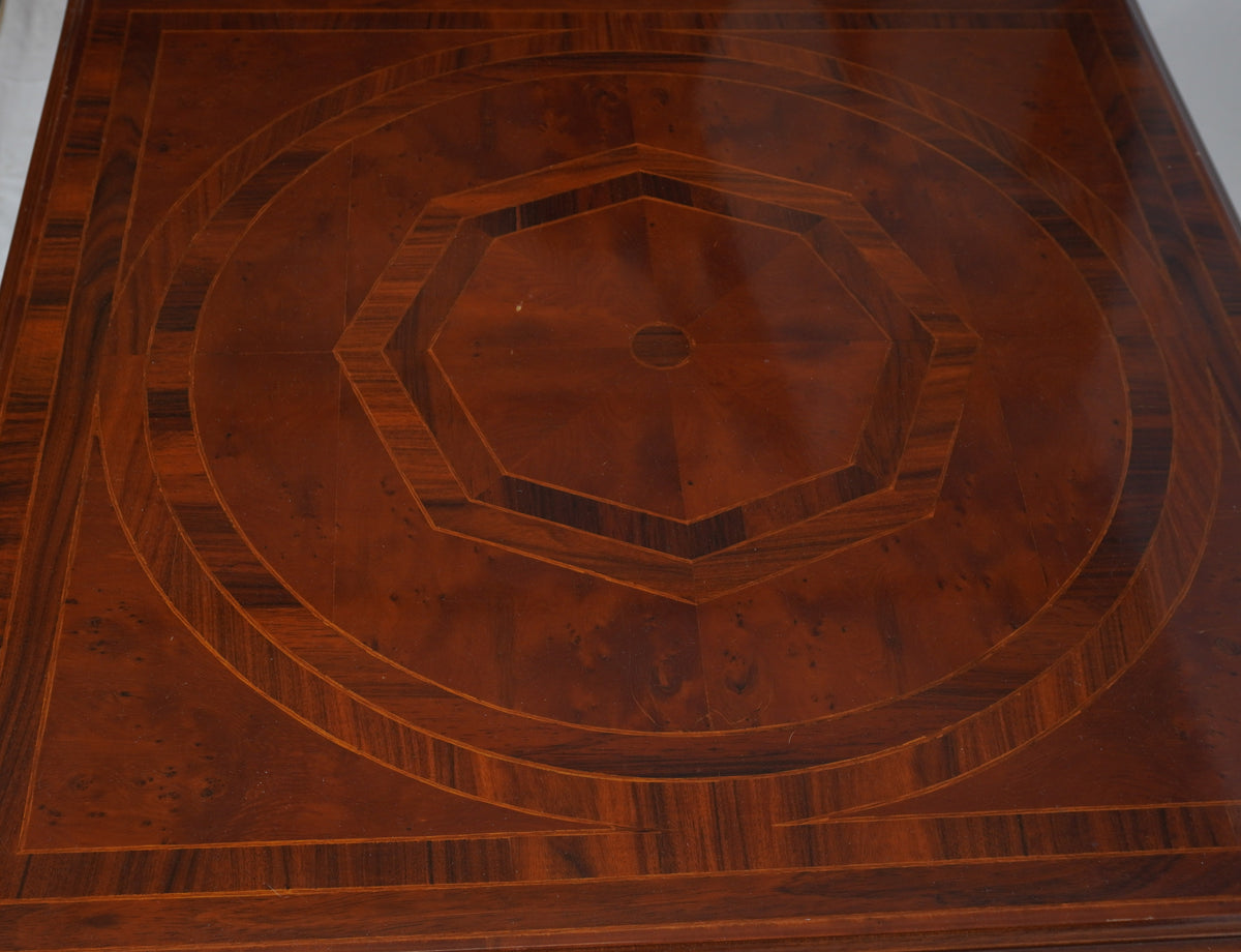 Antique French Inlaid Baroque and Marquetry Table