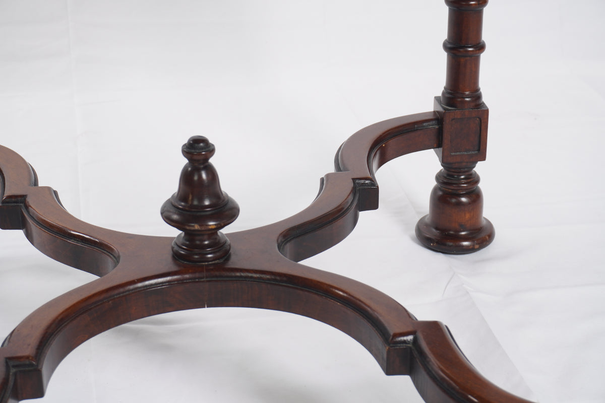 Antique French Inlaid Baroque and Marquetry Table