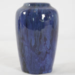 Vintage McCoy Drip Glaze Cobalt Blue Onyx Art Pottery Collection, Set of 4
