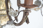 Antique Maison Baguès French Silver Leaf Large Sconce C1920s