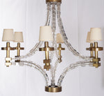 Visual Comfort Crystal Cube Large Chandelier by Chapman & Myers