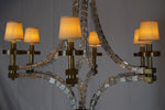 Visual Comfort Crystal Cube Large Chandelier by Chapman & Myers