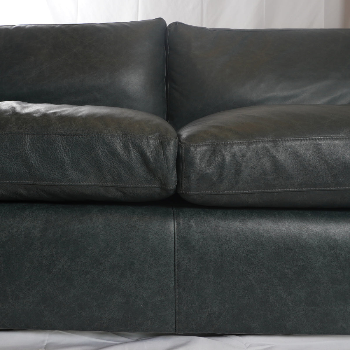 Arhaus Kipton Wide Arm Leather Sofa