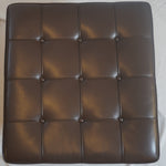 Knoll Barcelona Leather Chair and Ottoman Designed by Ludwig Mies van der Rohe