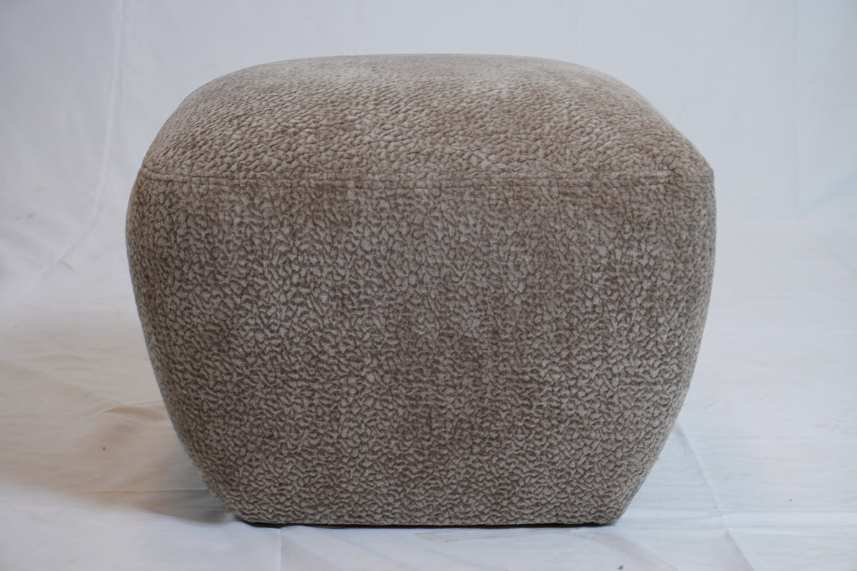 Julius Swivel Barrel Chairs with one SofaCo Ottoman, Pair Of