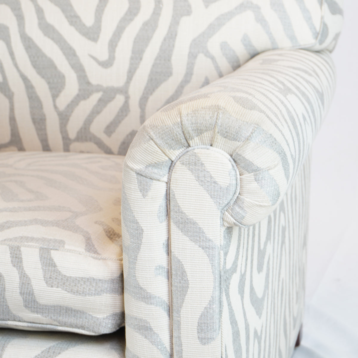 Transitional NYC Custom Upholstered Armchair