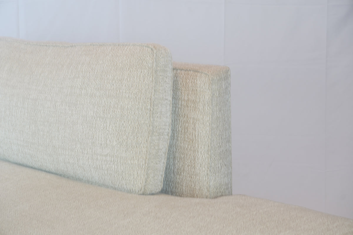 Vintage Edward Wormley Extra Long Chaise - Recently Reupholstered in Boucle Fabric