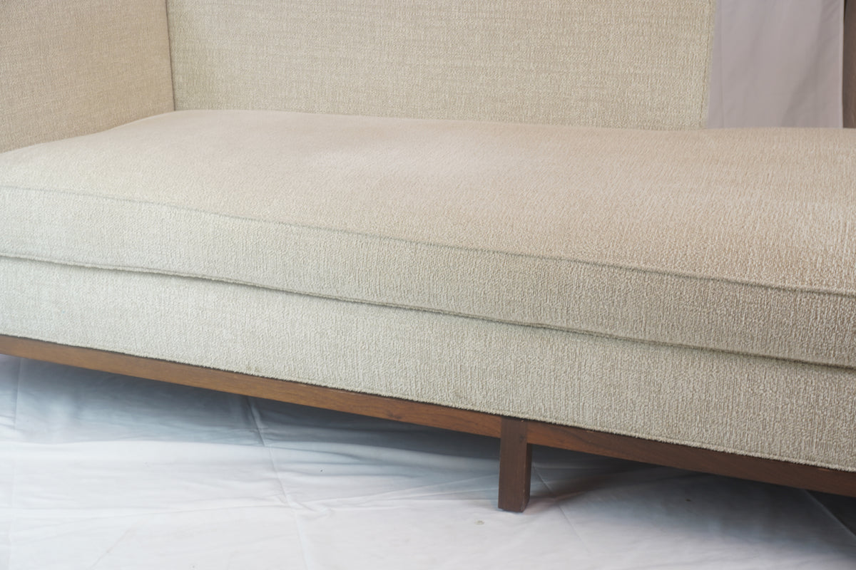 Vintage Edward Wormley Extra Long Chaise - Recently Reupholstered in Boucle Fabric