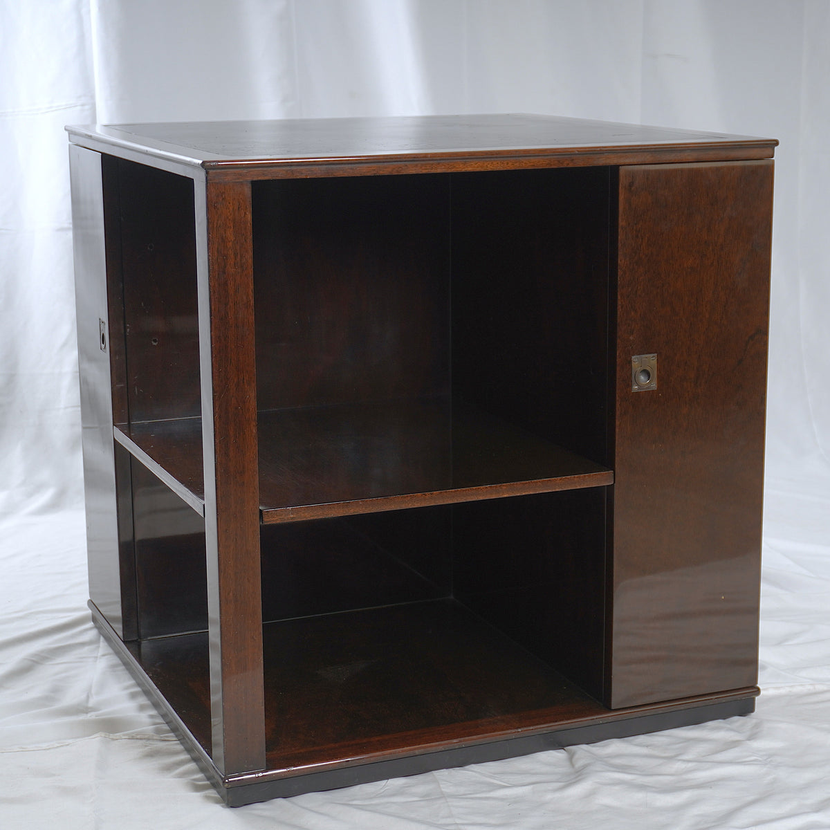Rare Edward Wormley for Dunbar End Tables with Liquor Cabinets