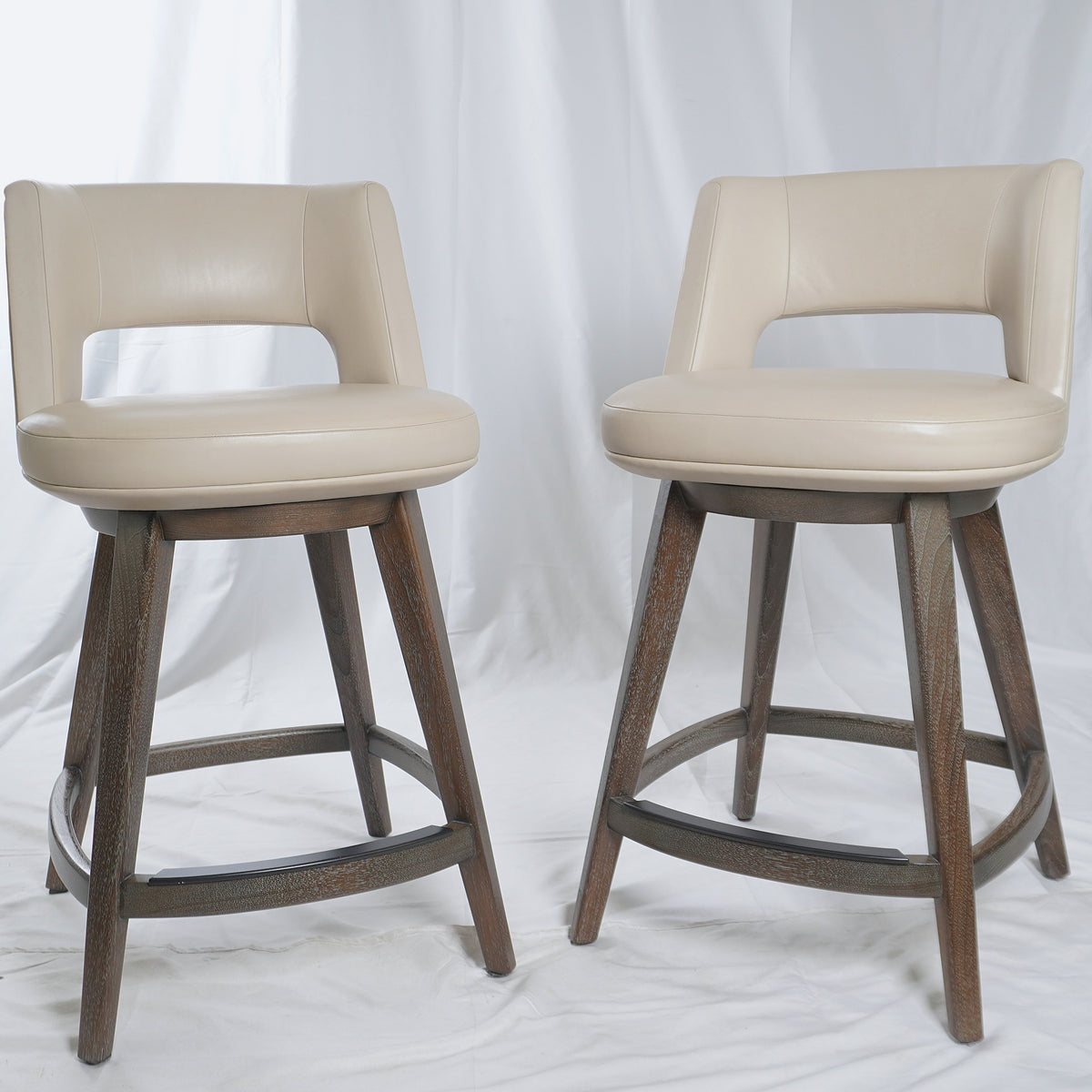 HOLLY HUNT Studio Minerva Counter Stools, Pair of