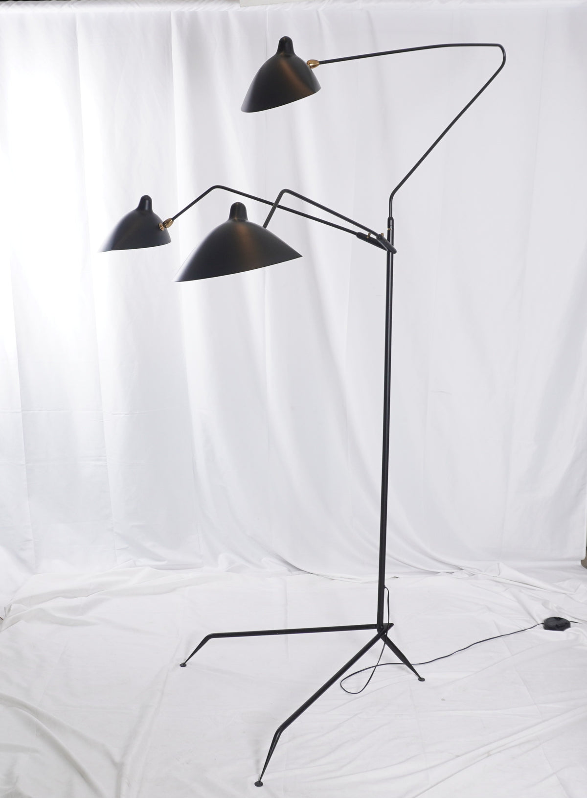 Serge Mouille Three Arm Floor Lamp