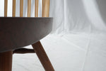 Rare George & Mira Nakashima Burl Slab Arm Lounge Chair, Signed & Dated