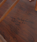 Rare George & Mira Nakashima Burl Slab Arm Lounge Chair, Signed & Dated