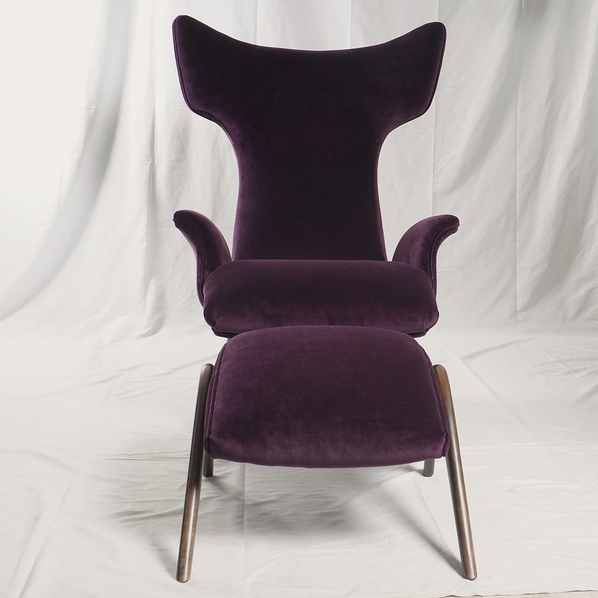 Vladimir Kagan Ondine Chair & Ottoman from Holly Hunt