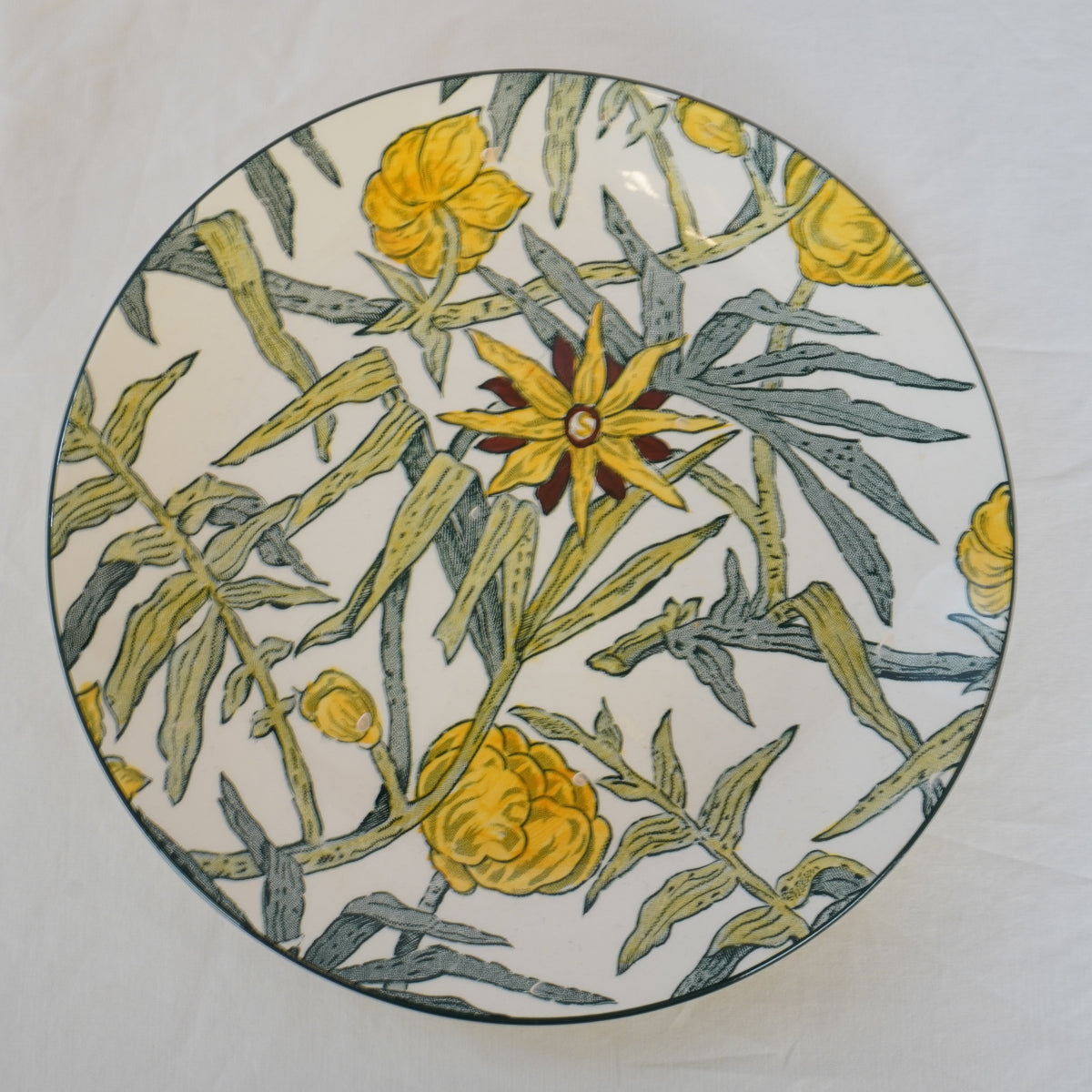 Rare Tiffany & Co. ‘Yellow Flowers’ Salad Plates, Set of 4