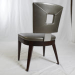 David Edwards Ocean Leather Dining Chairs, Set of 8