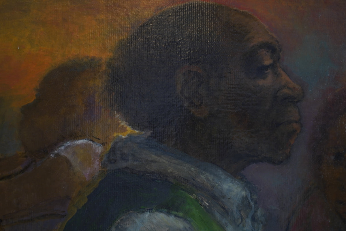 Jean Savage Abbott Waiting, 1982 Oil on Canvas Painting
