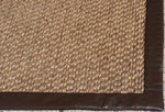 Patterson Flynn and Martin Natural Woven Sisal Carpet with Leather Binding Trim (8 ft x 10 ft)