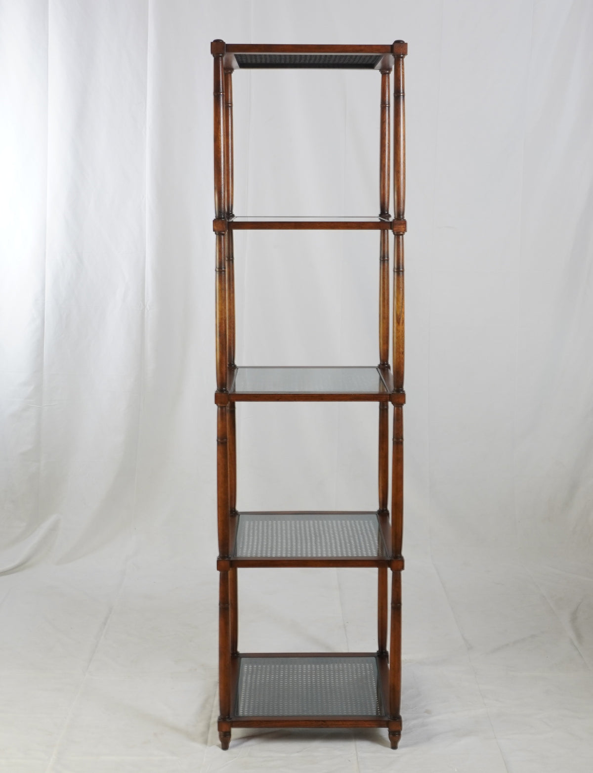 Baker Furniture Cane Étagère Bookcase