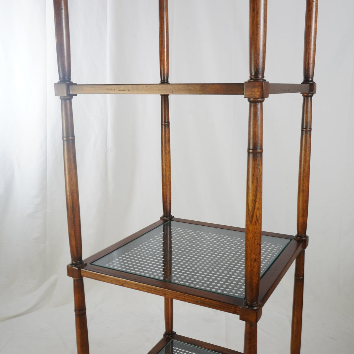 Baker Furniture Cane Étagère Bookcase
