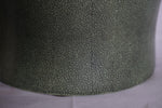 Vintage Tozai Home Faux Shagreen Brass Lidded Temple Jar, Set of 3