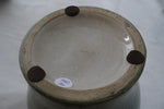Vintage Tozai Home Faux Shagreen Brass Lidded Temple Jar, Set of 3