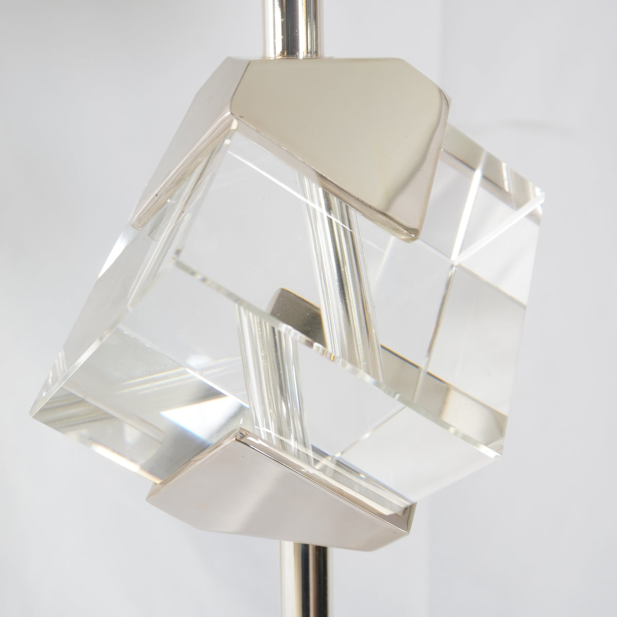 John Richard Collection Crystal Cube Buffet Table Lamp from Intertek